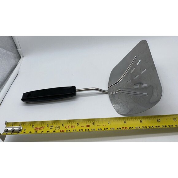 Foley Stainless Steel Wide Curved Slotted Spatula Turner Flipper Stainless USA - Picture 6 of 10